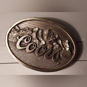 1970s Vintage Adolph Coors Company Beer Breweriana Collectible Belt Buckle B-194
